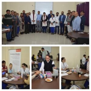 कानपुर13.1.26*राष्ट्रीय शर्करा संस्थान, कानपुर में मेदांता हास्पिटल, गुरूग्राम द्वारा फ्री हेल्थ चेक अप कैंप का आयोजन संपन्न