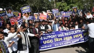 वाराणसी6 फरवरी26*यूजीसी नियमों के समर्थन में बीएचयू के बाद काशी विद्यापीठ में और प्रयागराज में छात्रों ने भरी हुंकार*