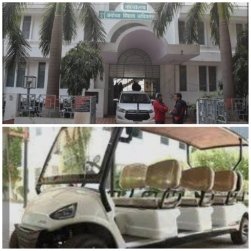 अयोध्या 10 फ़रवरी 26*बिना रजिस्ट्रेशन एवं बीमा के धड़ल्ले से दौड़ रही गोल्फ कार्ट*