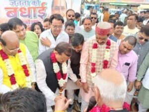 कानपुर नगर 15 फ़रवरी 26*सांसद ने विजयनगर से भौंती बाईपास तक सड़क चौड़ीकरण व सुंदरीकरण का किया उद्घाटन*