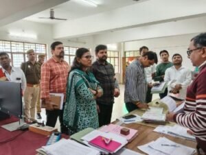 बाँदा 16 फ़रवरी 26*जिलाधिकारी बाँदा जे0रीभा ने तहसील पैलानी का निरीक्षण किया।