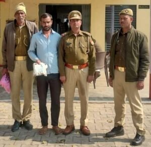 मथुरा21फरवरी26*थाना नौहझील पुलिस टीम द्वारा एक अभियुक्त को 347 ग्राम अवैध गांजा सहित गिरफ्तार किया गया ।