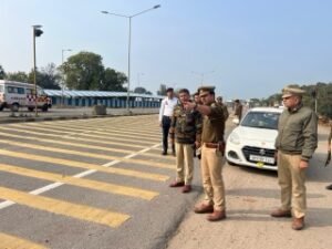 कानपुर नगर २ फ़रवरी २६*चिन्हित *क्रिटिकल क्रैश लोकेशनों* का स्थलीय निरीक्षण किया गया ।