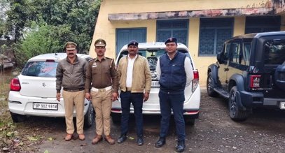 बांदा ३ फ़रवरी २६**चारपहिया वाहनो से खरतनाक स्टंट करने वाले युवको पर यातायात पुलिस की बड़ी कार्यवाही