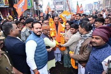 कौशांबी ३ फ़रवरी २६*मूरतगंज बाजार में डिप्टी सीएम केशव प्रसाद मौर्य का हुआ जोरदार स्वागत*