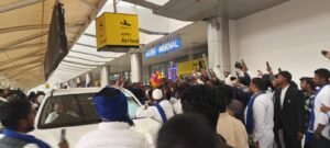 वाराणसी 1 फ़रवरी 26 *नगीना सांसद चंद्रशेखर रावण बाबतपुर एयरपोर्ट। ...