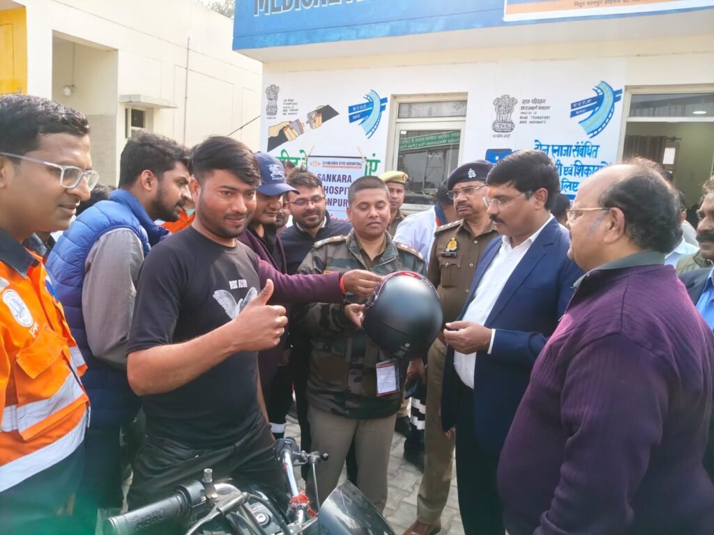 शिवराजपुर 2 फरवरी 26 *सड़क सुरक्षा  माह के अंतर्गत चलाया गया जागरुकता अभियान। .....