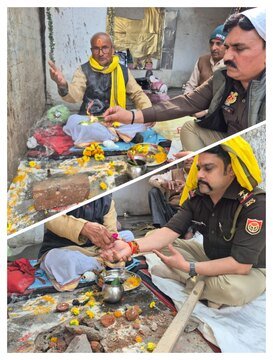 कानपूर नगर ११फरवरी २६ * थाना अनवरगंज चौकी बॉसमंडी में शुद्धिकरण अभियान, अति प्राचीन मंदिर का कराया जा रहा सुंदरीकरण