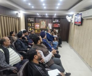 लखनऊ ११ फरवरी २६ * उत्तर प्रदेश आदर्श व्यापार मंडल के कार्यालय में "बजट चर्चा "का हुआ आयोजन