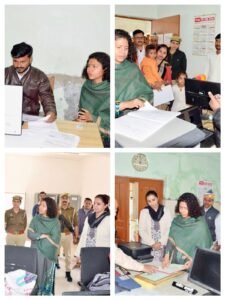 लखीमपुर खीरी-११फरवरी २६ * डीएम दुर्गा शक्ति नागपाल ने विकास खंड नकहा का औचक निरीक्षण