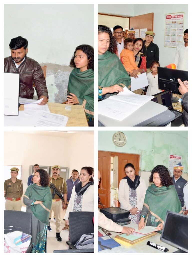 लखीमपुर खीरी-११फरवरी २६ * डीएम दुर्गा शक्ति नागपाल ने विकास खंड नकहा का औचक निरीक्षण