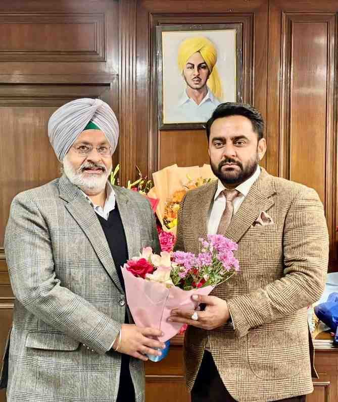 चंडीगढ़10 फरवरी 26**इंद्रजीत मान के मार्केड पंजाब के चेयरमैन पद का कार्यभार संभालने पर एडवोकेट हरप्रीत सिंह ने दी शुभकामनाएँ