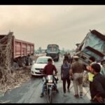 हरदोई 13 मार्च 26*सड़क हादसा: अनियंत्रित डंपर ने गन्ने से भरे खड़े ट्रक में मारी टक्कर, मची अफरा-तफरी*
