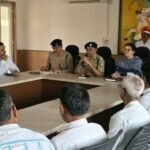 मथुरा15मार्च26* राष्ट्रपति महोदया के आगमन को लेकर गोवर्धन में वरीय पदाधिकारीयों व गणमान्य व्यक्तियों के साथ की गोष्टी*