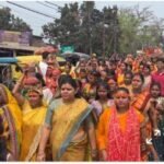 पूर्णिया बिहार 19 मार्च 26 _पूर्णिया की भव्य कलश यात्रा: माता रानी का आशीर्वाद लेने पहुंची महापौर_