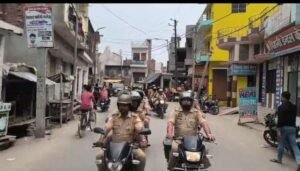 हरदोई 20 मार्च 26*कस्बे में ईद को लेकर पुलिस का फ्लैग मार्च, स्टंटबाजी पर सख्त चेतावनी*