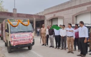 कौशाम्बी 20 मार्च 26**रोजगार मेले के प्रचार-प्रसार के दृष्टिगत वाहनों को हरी झण्डी दिखा कर डीएम ने किया रवाना*