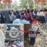 रोहतास 25 मार्च 26*भरकुडिया गांव के समीप बुधवार को अनियंत्रित थार ने बाइक सवार तीन युवकों को रौद दिया।*