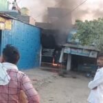 कानपुर नगर 31 मार्च 26*उत्तरीपुरा में अचानक अज्ञात कारणों से लगी आग भारत बैट्री सर्विस की दुकान में आग