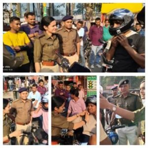 पूर्णिया बिहार 2 मार्च 26*पूर्णिया में पुलिस अधीक्षक महोदया के निर्देश पर हेलमेट वितरण