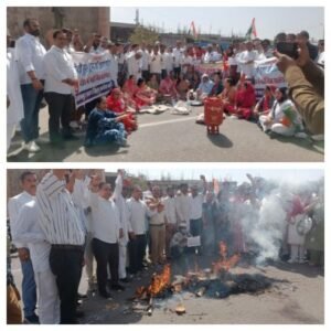 जोधपुर 13 मार्च 26* गैस की कीमतें बढ़ने के विरोध मे कांग्रेस का भाजपा सरकार का विरोध प्रदर्शन 