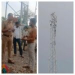 बांदा27मार्च26*मोबाईल टॉवर में चढ़कर शराबी ने किया हाई वोल्टेज ड्रामा,जमा हुई भीड*