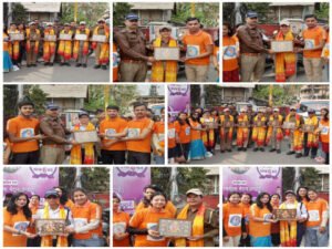 हल्द्वानी ९ मार्च २६ * एक समाज श्रेष्ठ समाज संस्था ने महिला दिवस पर महिला ट्रैफिक पुलिस कर्मियों को सम्मानित किया