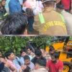 कानपुर नगर 4 अप्रैल 26*कानपुर के काकादेव क्षेत्र में आंधी-बारिश से पेड़ गिरा