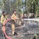 अयोध्या 13 अप्रैल 26*मवई थाना क्षेत्र के मोहम्मदपुर दाउदपुर में लगी भीषड़ आग