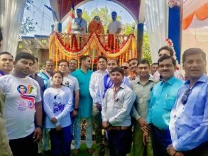 बांदा14अप्रैल 26*भ डॉक्टर भीमराव अम्बेडकर जी की 135वीं जन्म जयंती बड़े धूमधाम के साथ मनाई गई,