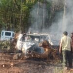 अनूपपुर 14 अप्रैल 26*अमरकंटक में जंगल की आग बनी आफत,थाना परिसर में खड़े वाहनों को लिया अपने चपेट में*