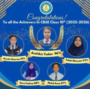 अयोध्या 16 अप्रैल 26*सिटी पब्लिक स्कूल की अंशिका यादव ने सीबीएसई 10वीं बोर्ड में लहराया परचम