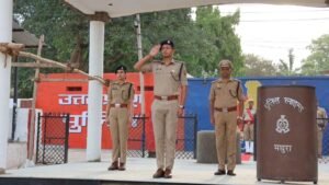 मथुरा 17 अप्रैल 26* वरिष्ठ पुलिस अधीक्षक द्वारा 112, भोजनालय, आवासीय परिसर का निरीक्षण किया गया*