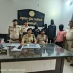 पूर्णिया बिहार 20 अप्रैल : लूट की साजिश रच रहे 3 बदमाश लोडेड कट्टे के साथ धराए, 2 फरार