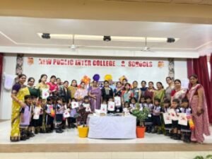 लखनऊ27अप्रैल26*विद्या आरंभ समारोह का न्यू पब्लिक कृष्णा नगर शाखा में आज भव्य आयोजन किया गया।