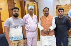 पूर्णिया 27 अप्रैल26 सांसद की अचानक एंट्री से गदगद हुए डॉ. अनिल गुप्ता: