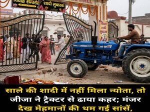 शाहजहांपुर28अप्रैल26*साले की शादी में निमन्त्रणन मिलेने पर मैरिज हाल में जीजा ने किया ताण्डव