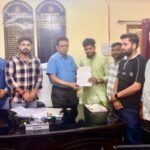 भागलपुर28अप्रैल26*ABVP द्वारा विश्वविद्यालय के कुलपति के नाम कुलसचिवको ज्ञापनसौंपा