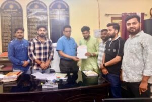 भागलपुर28अप्रैल26*ABVP द्वारा विश्वविद्यालय के कुलपति के नाम कुलसचिवको ज्ञापनसौंपा