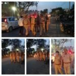 मथुरा 2 अप्रैल 26* क्षेत्राधिकारी माँट द्वारा पुलिस बल के साथ पैदल गश्त*