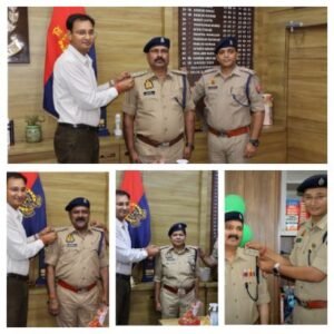 मथुरा 2 अप्रैल 26 *निरीक्षक से पुलिस उपाधीक्षक के पद पर प्रोन्नत होने पर उज्जवल भविष्य की कामना की गई*