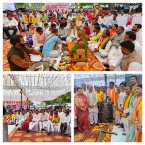 अनूपपुर 6 अप्रैल 26*भाजपा ने किया नवीन जिला कार्यालय भवन की भूमि पूजन,अनूपपुर चचाई‌ रोड पर बनेगा भव्य कार्यालय*