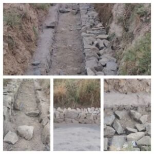 महोबा 15 अप्रैल 26*घटिया निर्माण से ठेकेदार सरकार को लगा रहे लाखों रूपये का चूना 