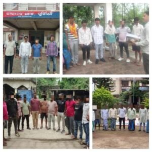 पूर्णिया बिहार 26 अप्रैल26 *पूर्णिया में गुंडों की परेड: SP स्वीटी सेहरावत के आदेश पर सभी थानों में चला अभियान*