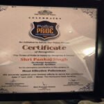 अयोध्या ४ अप्रैल २६ * इंस्पेक्टर पंकज सिंह को मिला “मोस्ट एक्टिव पुलिस मैन” सम्मान