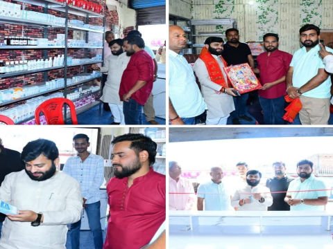 अयोध्या ७ अप्रैल २६ * प्रधानमंत्री भारतीय जन औषधि केन्द्र का भब्य उद्घाटन, विधायक डॉ. अमित सिंह चौहान ने फीता काट कर किया