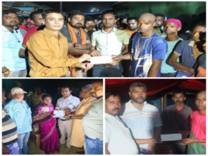 पूर्णिया बिहार 1३  अप्रैल 26 सड़क दुर्घटना के मृतकों के आश्रितों और घायलों को सहायता राशि का 24 घंटे के अंदर किया गया वितरण