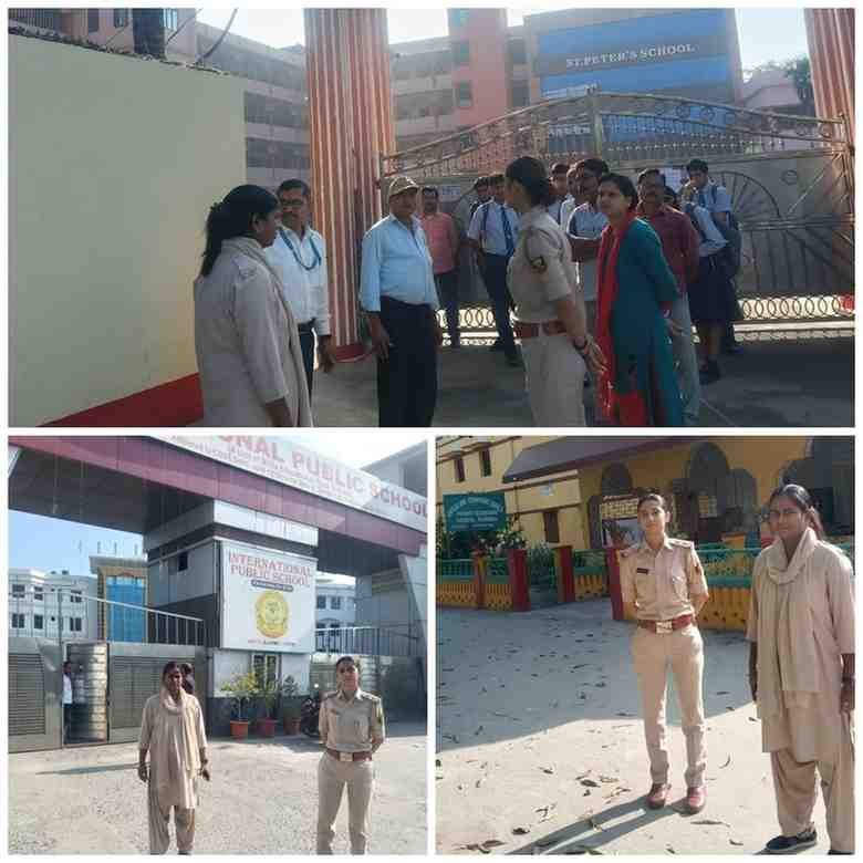 पूर्णिया बिहार10 अप्रैल छात्राओं की सुरक्षा के लिए उड़ान गश्ती का भ्रमण, अपराधियों में खौफ का माहौल