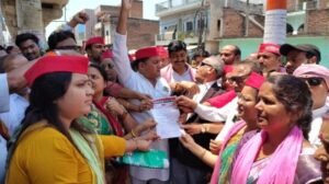 बांदा6 मई 26*में समाजवादी पार्टी ने किया जोरदार प्रदर्शन*