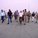 भागलपुर25मई25*बेली ब्रिज निर्माण कार्य का जिलाधिकारी ने क्या निरीक्षण*